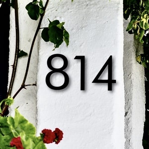 10 inch Modern House Numbers Letters