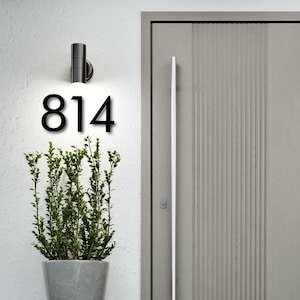 12 inch Modern House Numbers Letters