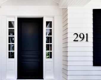 Traditional Acrylic House Numbers Letters - Home Address - Mailbox Numbers - 7 Different Sizes