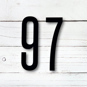 4 inch Contemporary House Numbers and Letters