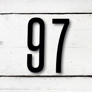 10 inch Contemporary House Numbers and Letters