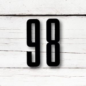 4 inch Contemporary House Numbers and Letters