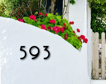 6 inch Art Deco House Numbers Letters