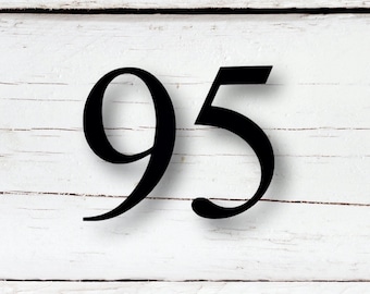Traditional Acrylic House Numbers Letters - Home Address - Mailbox Numbers - 7 Different Sizes