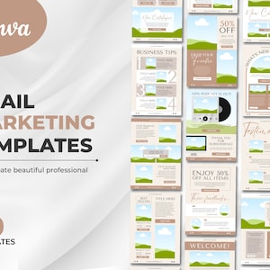 Email Marketing Canva Template, Newsletter Template Kit, Sales Email Template, Mailchimp email templates, Mailchimp Marketing Template