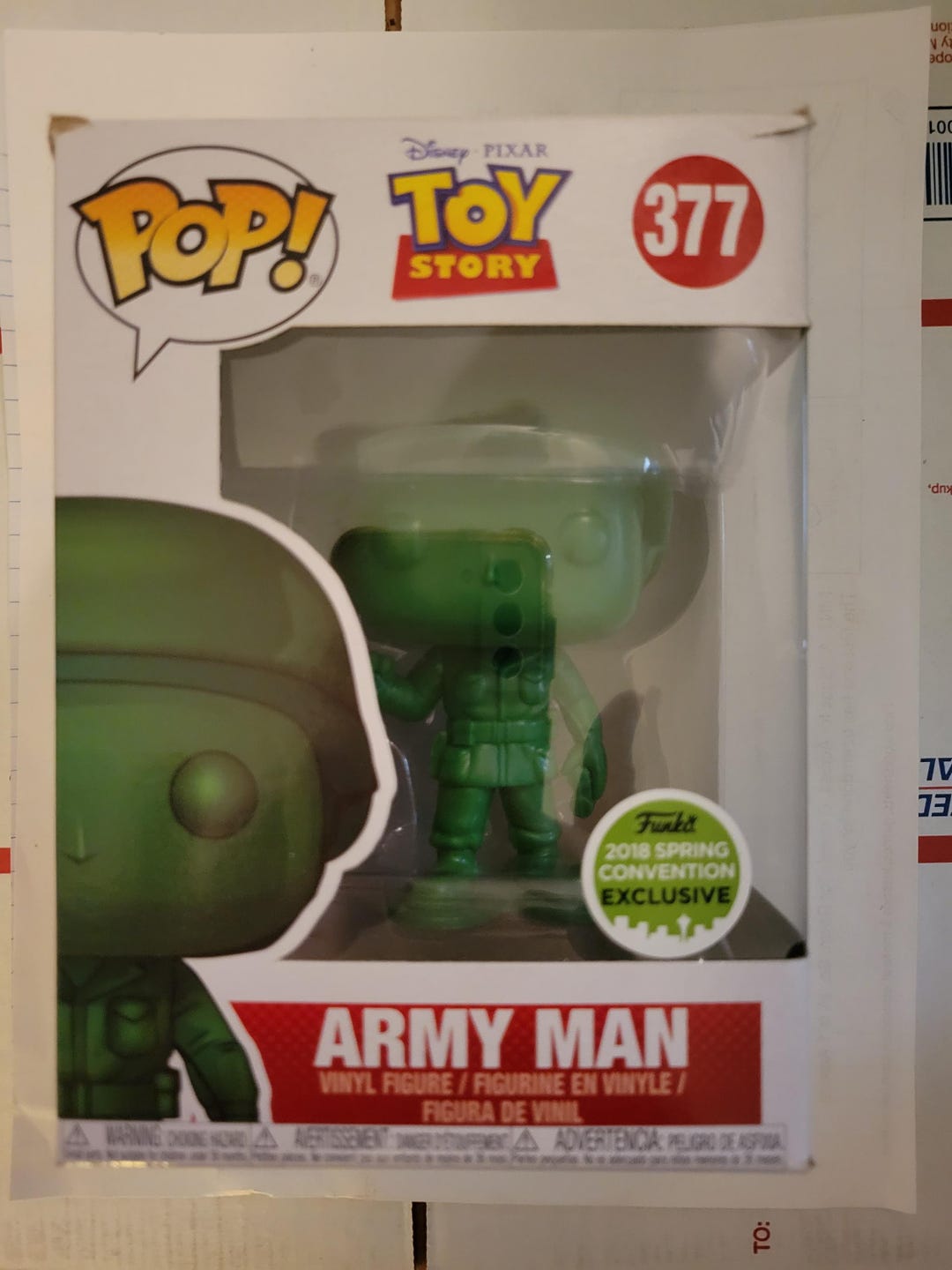 Funko Pop Army Man #377 -- ITEM #1544