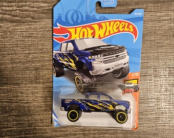 Hot Wheels 1/64 Chevrolet Silverado Trail Boss LT 2019 - Édition Mainline #2/10 - Neuf