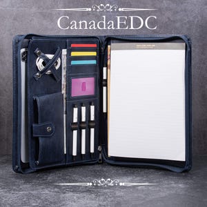Porte-documents A4 en cuir PU avec logo en relief, porte-documents personnalisé pour elle, classeur pour réunion, bloc-notes A4, cadeau de remise des diplômes personnalisé