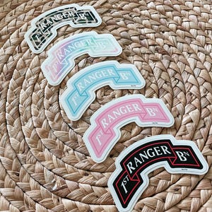 Army Ranger Scroll Stickers | Waterproof Vinyl Decal