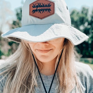 Custom Leather Patch Boonie Hat