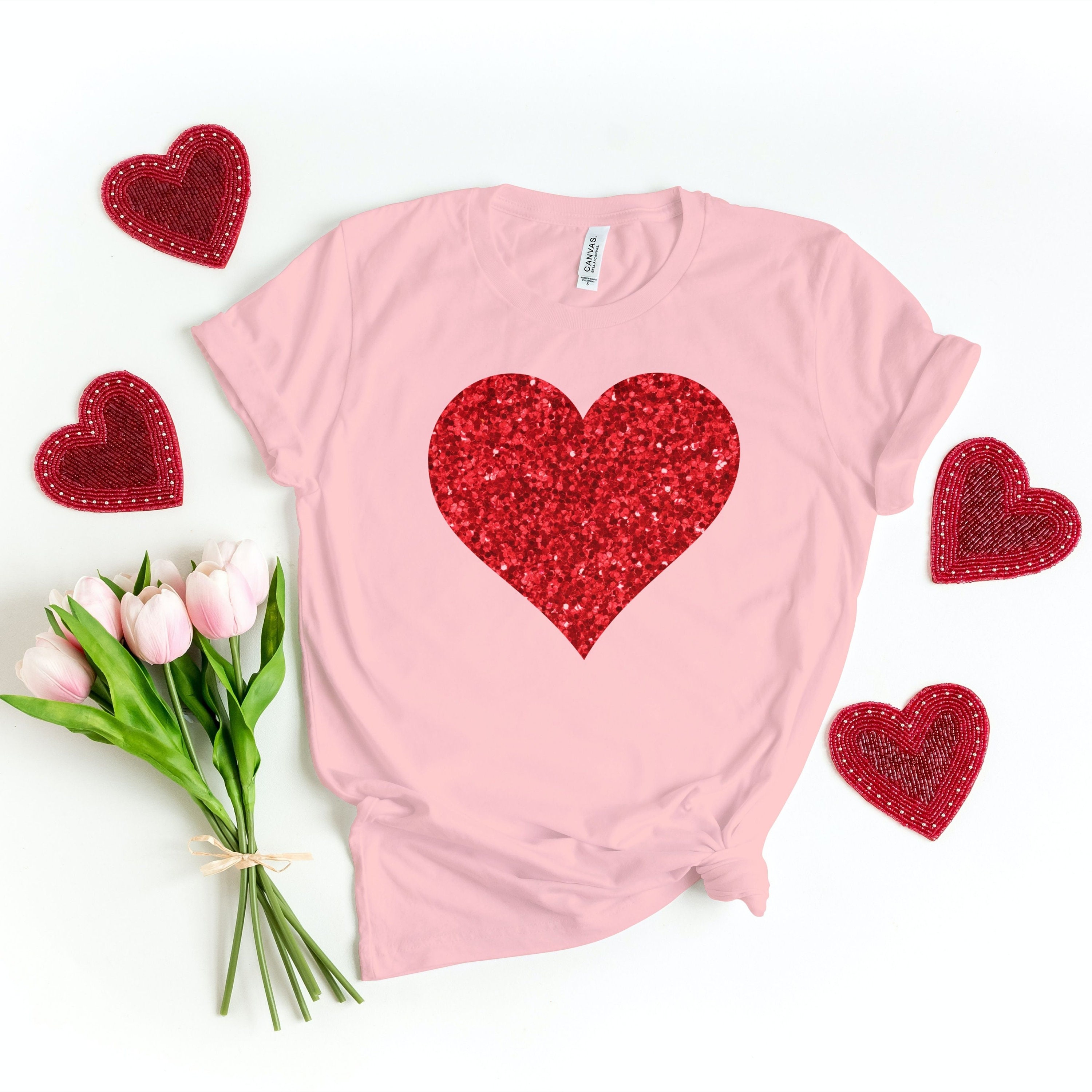 Red Glitter Heart Svg, Jpg, Jpeg, Png, Pdf, Valentine's Day Glitter