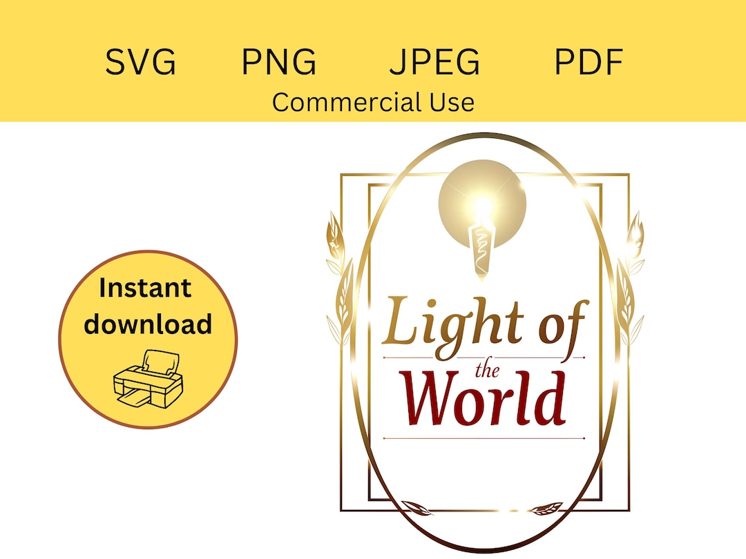 Light of the World / Version #2 / Faith SVG / Commercial Use / Jesus ...