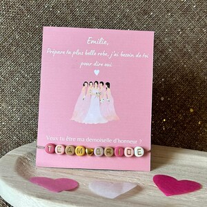 Bridesmaid card (card only - bracelet not included)