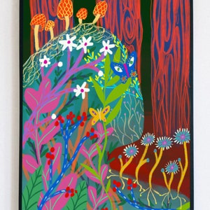 THE FOREST WITHIN - fine art print woman nature forest healing art