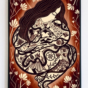 COME HOME - woman healing journey fine art print