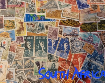 Afrique du Sud / Suid Afrika / RSA Stamp Packs de 200, 350, 500 différents (utilisés sur papier/menthe) - Choisissez une quantité