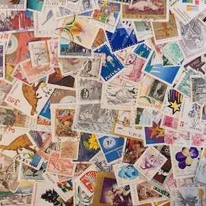 Poland / Polska / Poczta Stamp Packs of 200, 350, 500, 1,000 different (Used off paper/Mint) - Choose a Quantity