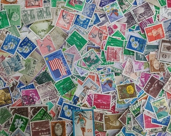Japon, Nippon Stamp Packs de 200, 350 différents (utilisés sur papier/menthe) - Choisissez une quantité