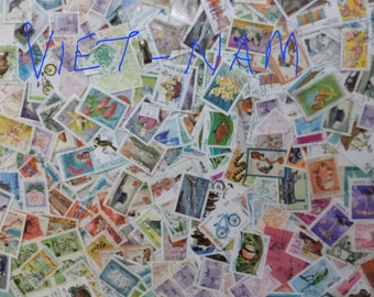 Paquets de timbres du Vietnam de 200, 350 différents (utilisés/neufs) - Choisissez une quantité