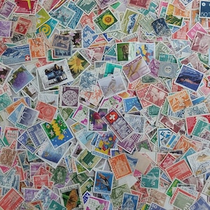 Switzerland, Helvetia Stamp Packs of 200, 350, 500 different (Used off paper/Mint) - Choose a Quantity