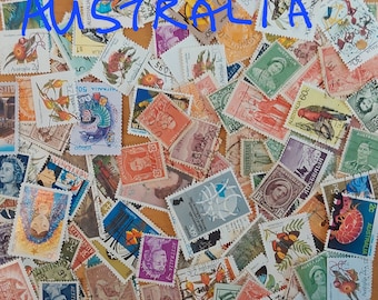 Australia Stamp Packs of 200, 350, 500, 1,000 different (Used off paper/Mint) - Choose a Quantity