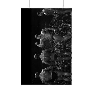 Arnold Schwarzenegger Posiert Mr. Olympia Premium Horizontales Poster