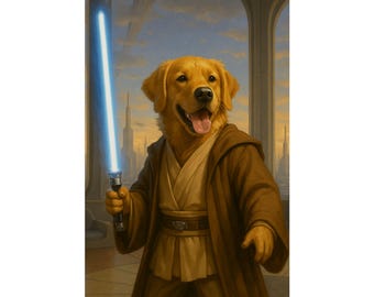 Póster de mascota con IA totalmente personalizado: cualquier persona, personaje, programa, época, lugar, etc. Impresión de arte de pared de perro/gato/animal con IA personalizada, retrato de mascota personalizado