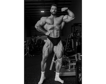 Chris Bumstelle ""Daddy CBUM" Thavage Mr. Olympia Champion CBUM Posing Premium Poster 18"
