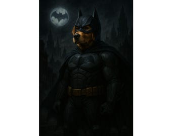 Póster de mascota con IA totalmente personalizado: cualquier persona, personaje, programa, época, lugar, etc. Impresión de arte de pared de perro/gato/animal con IA personalizada, retrato de mascota personalizado