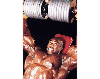 Ronnie Coleman Mr Olympia Poster, Vintage Gym Bodybuilding Fitness Icon Poster 2