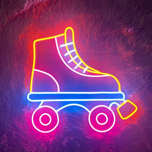 Neon Skates Etsy
