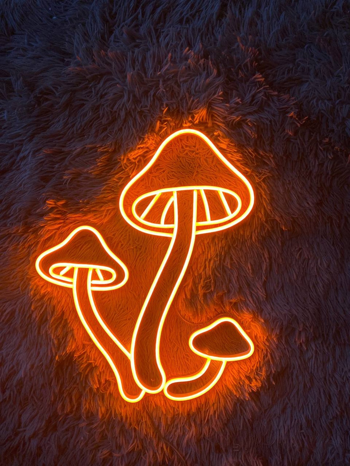 Mushroom Neon Signs Plant Neon Sign Custom Neon Sign Etsy