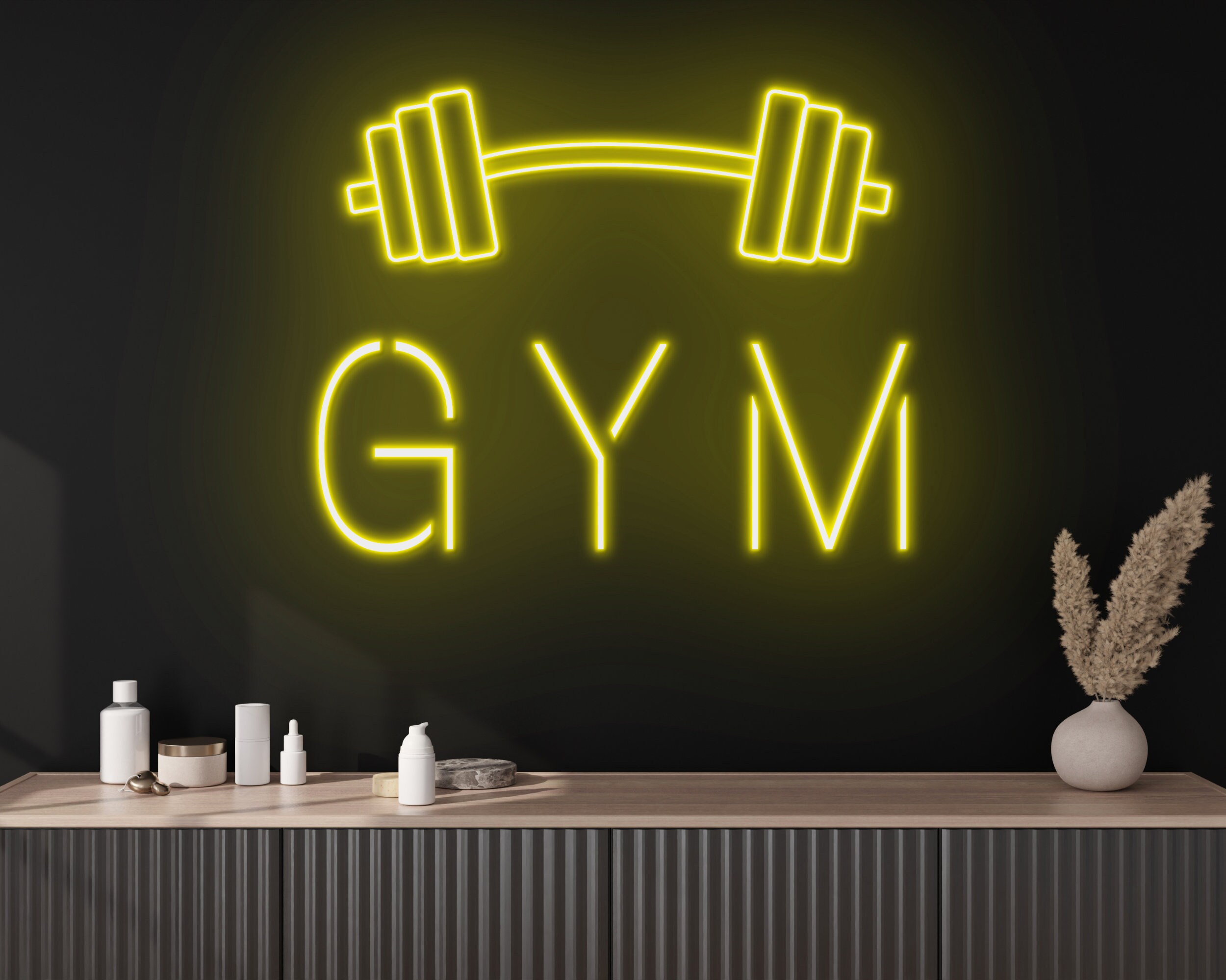 Weight Train Fitness Gym Gym Neon Sign Gym Neon Light Gym Etsy