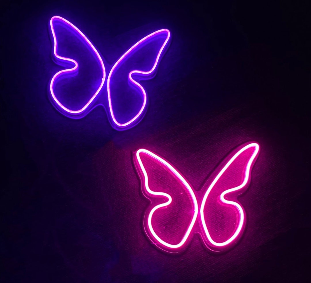 Butterfly Neon Signs Girl Room Led Sign Custom Neon Sign - Etsy