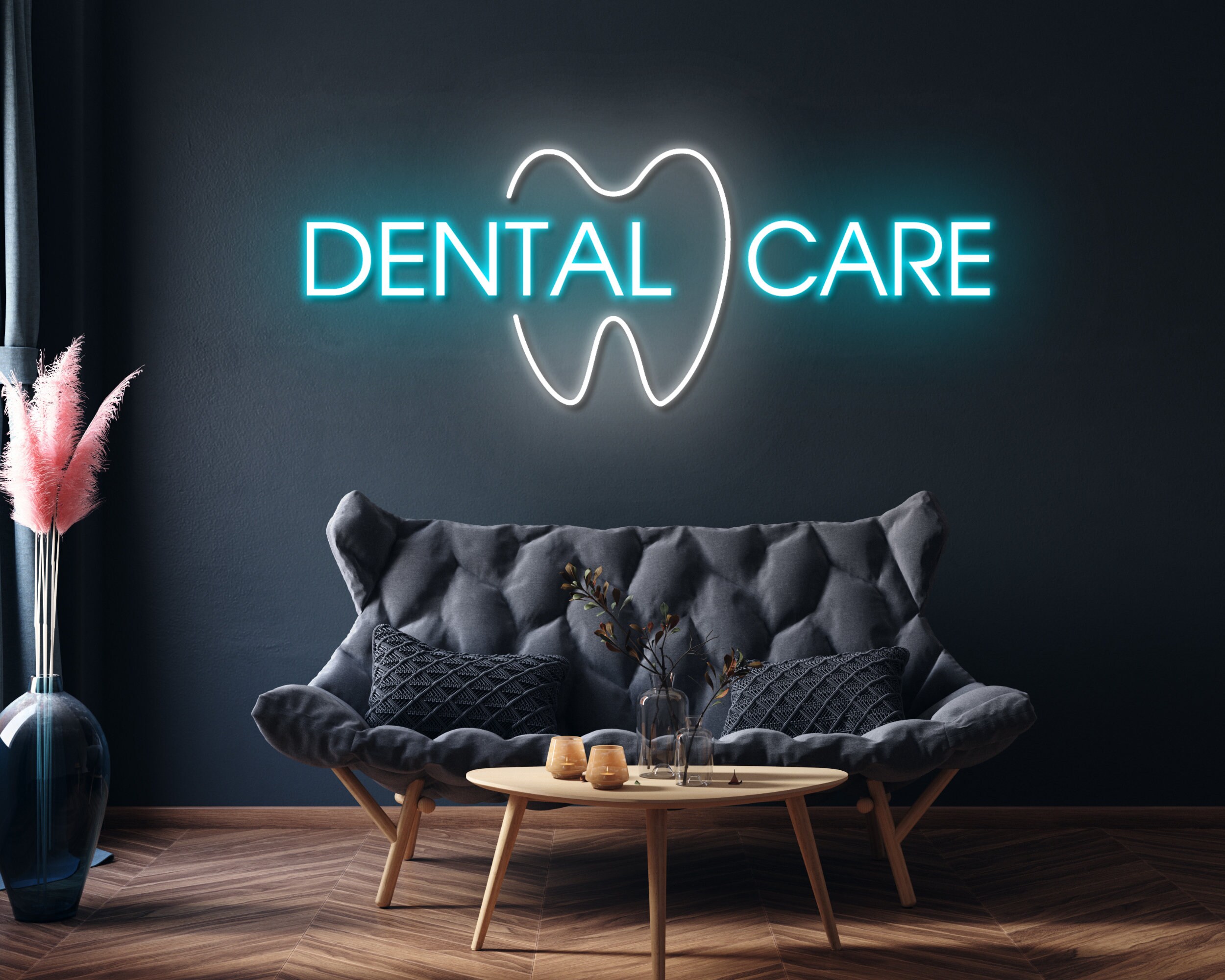 Dental Care Neon Sign Medicine Led Light Dentist Night Etsy