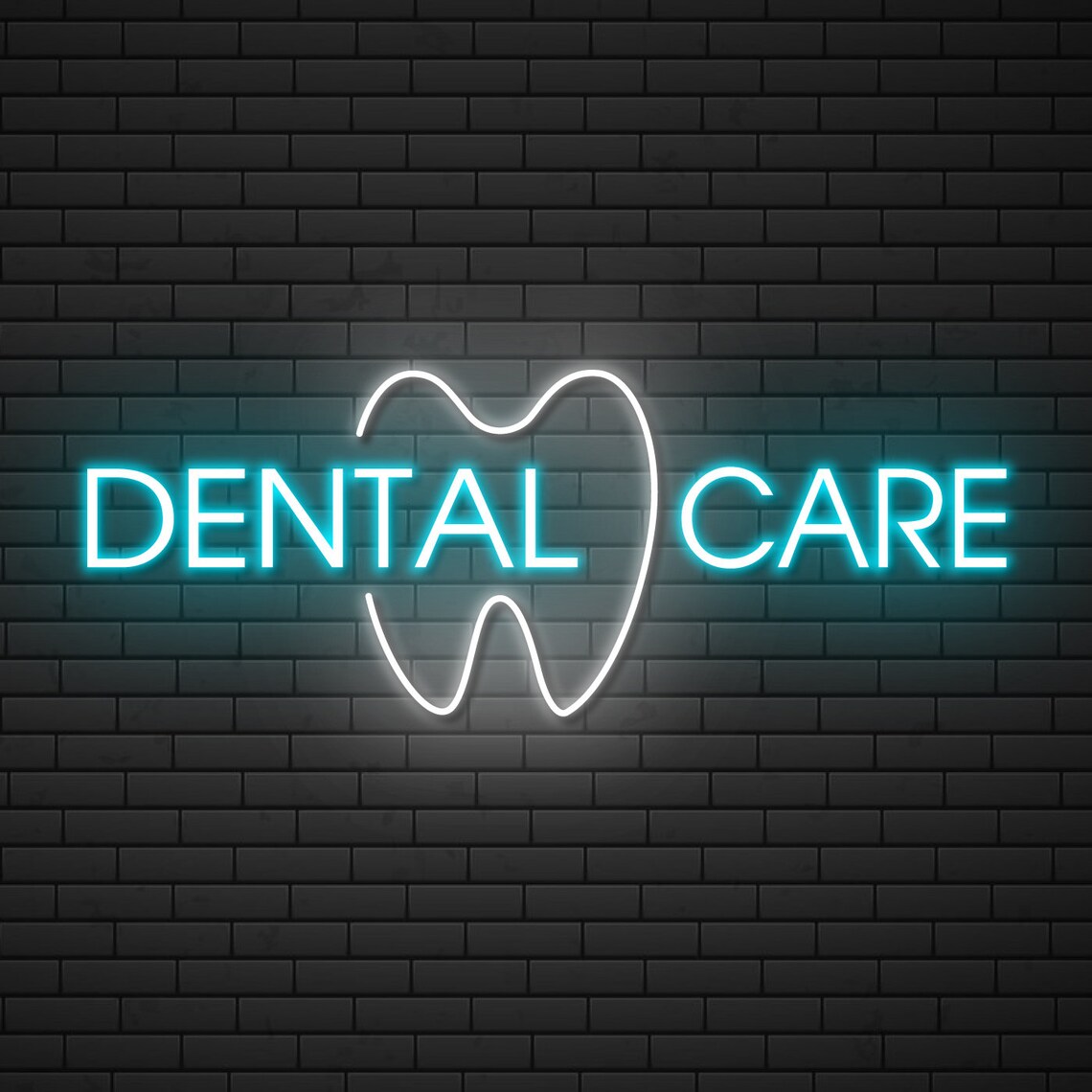 Dental Care Neon Sign Medicine Led Light Dentist Night Etsy