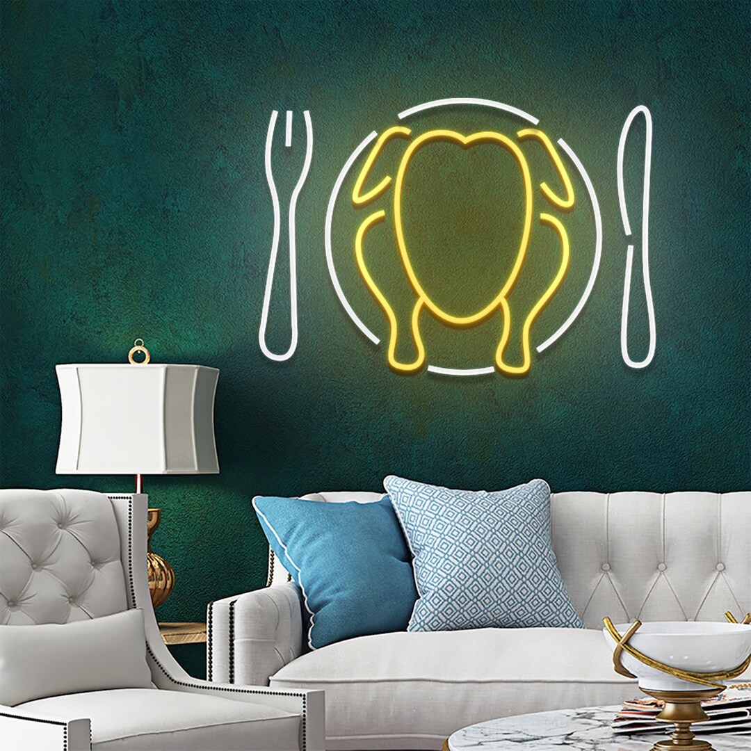 Hot Chicken Neon Sign Restaurant Welcome Sign Chicken on the - Etsy