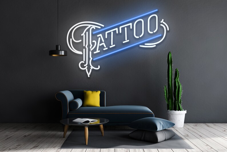Tattoo Neon Sign Tattoo Led Sign Tattoo Birthday Gifts Etsy