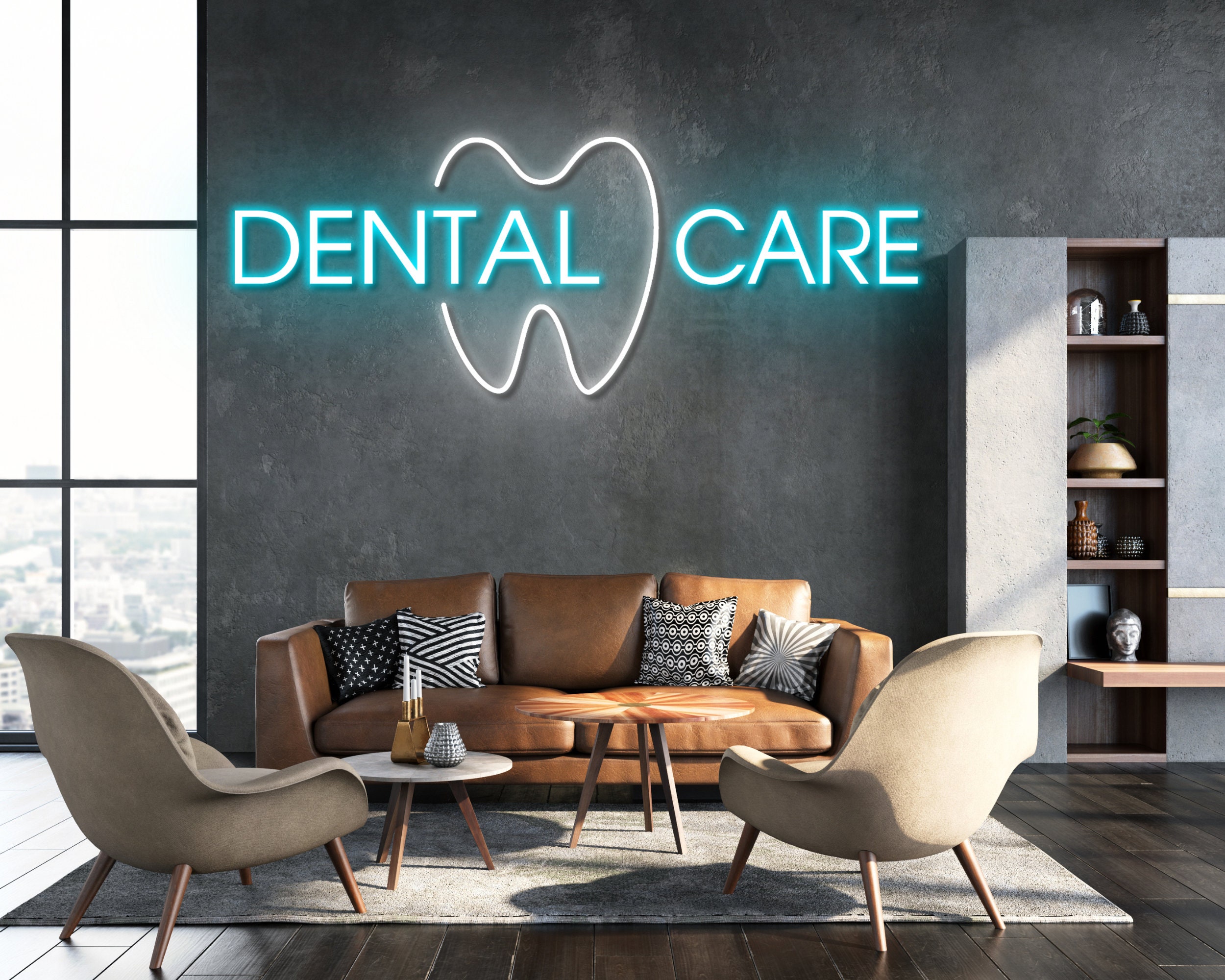 Dental Care Neon Sign Medicine Led Light Dentist Night Etsy