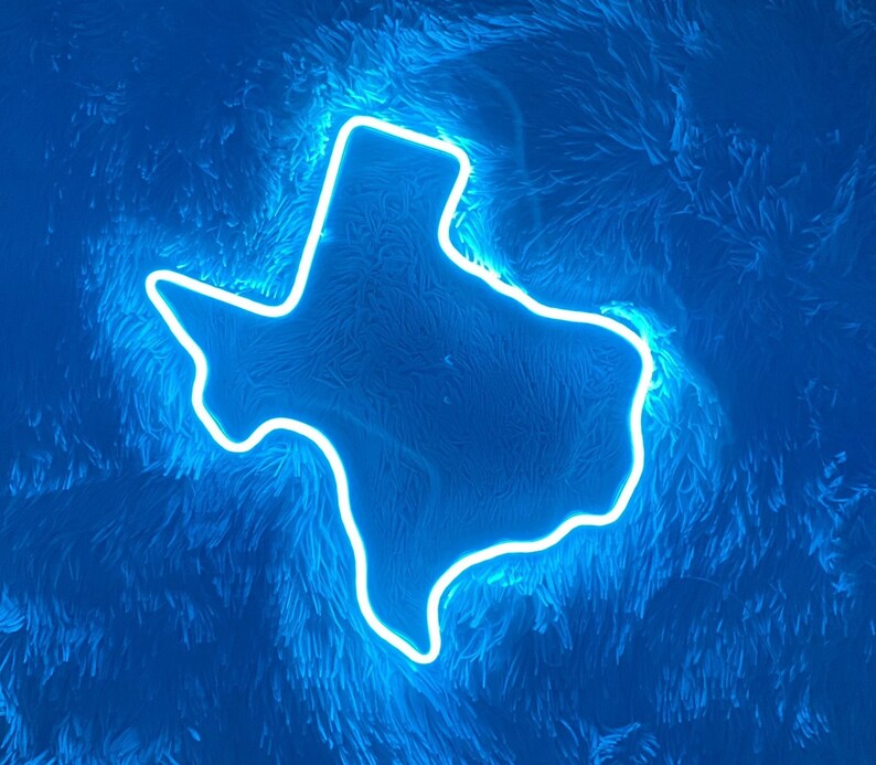 Texas Neon Sign Texas Sign Texas Led Sign Texas Neon Light - Etsy