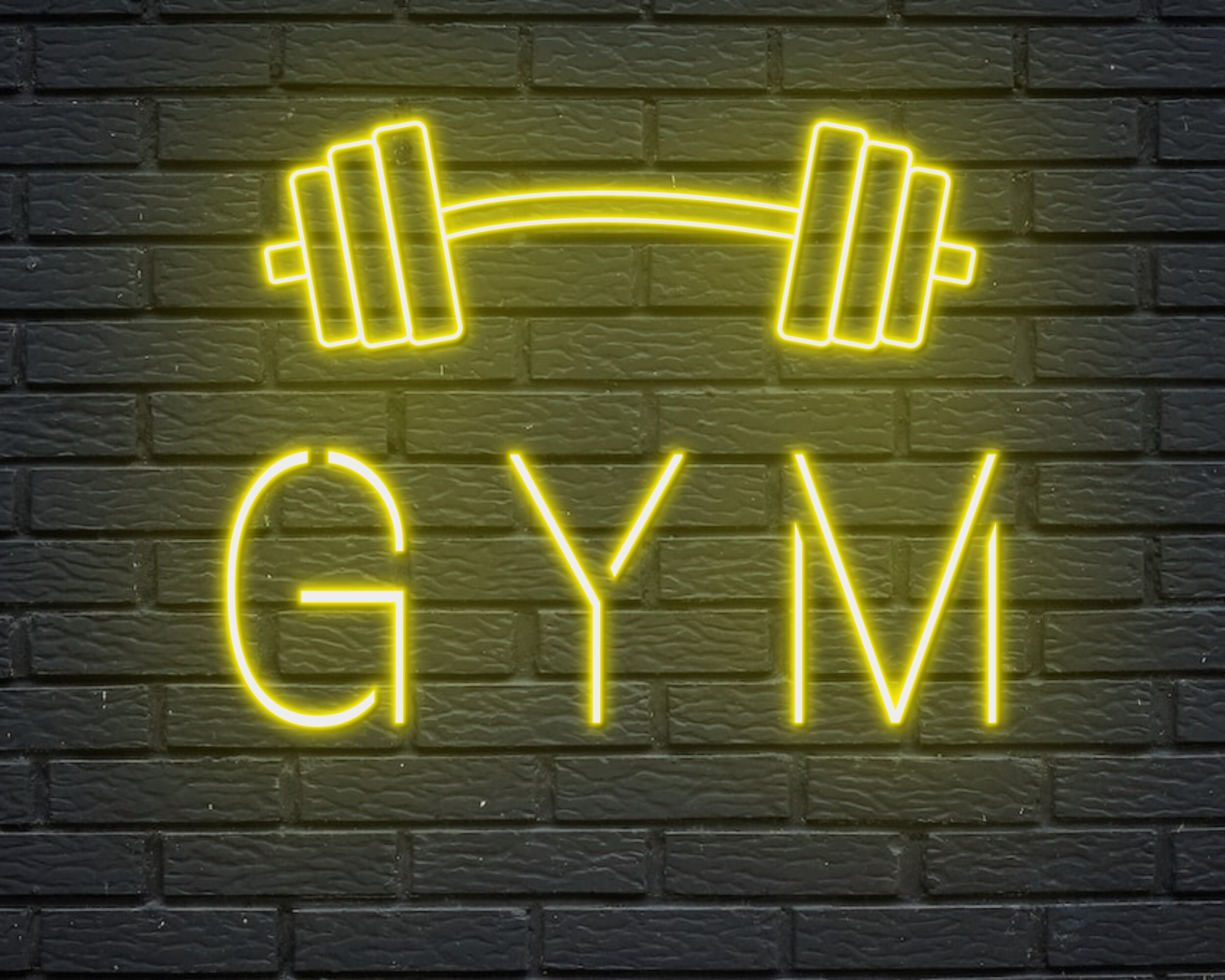 Weight Train Fitness Gym Gym Neon Sign Gym Neon Light Gym Etsy