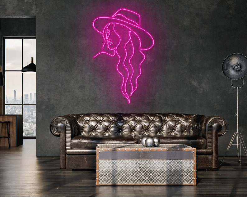 Cowgirl Neon Sign Cowgirl Led Sign Word Art Wall Decor - Etsy
