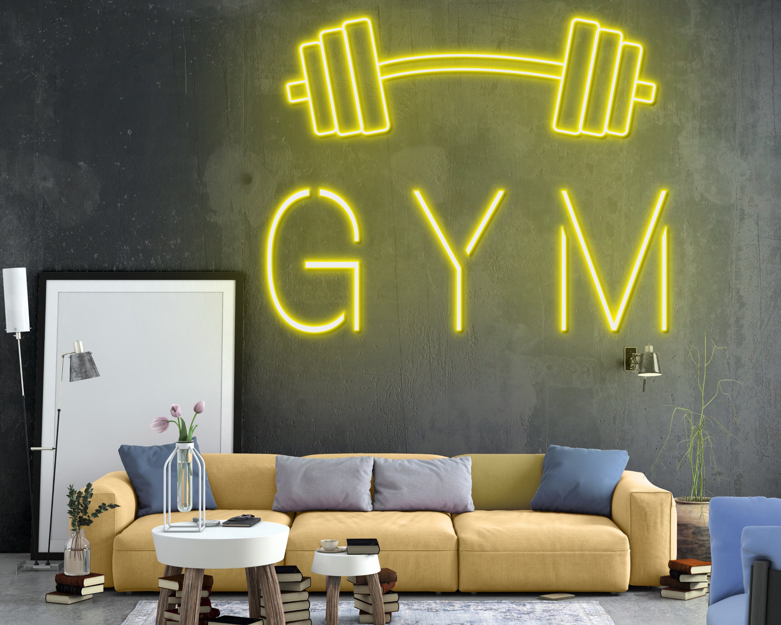 Weight Train Fitness Gym Gym Neon Sign Gym Neon Light Gym Etsy