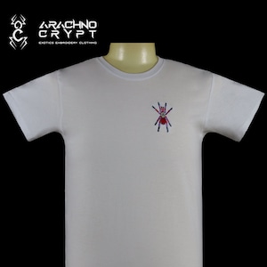 Caribena Versicolor Embroidered T-Shirt / 100% Cotton / Tarantula Clothing / Spider Art