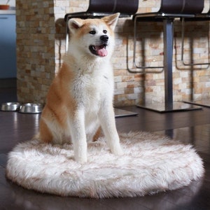 Faux Fur Orthopedic Dog Bed: Memory Foam, Waterproof, Washable