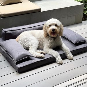 Orthopedic Dog Bed: Sofa-Style Pet Lounger with Waterproof Cover
