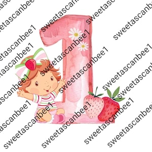 Baby strawberry shortcake png(digital)
