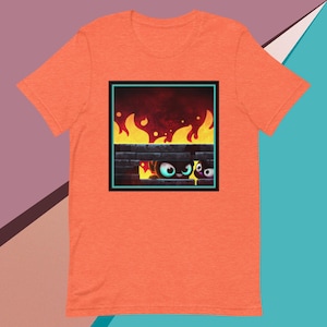 Firewall T-Shirt (Cybersecurity/Cyberpunk/IT/InfoSEC/Adorable Monsters)