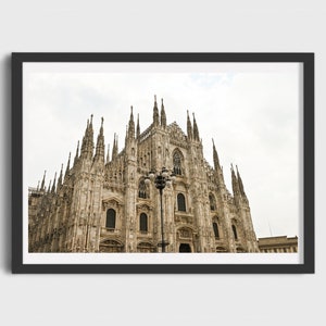 Milan Photography, Duomo di Milano, Milan Cathedral, Italian Art Print, Italy Travel Photography, Large Wall Art