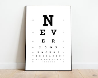 EDM Avicii Silhouettes - Optometry Wall Art, Optometrist Gifts, Eye Chart